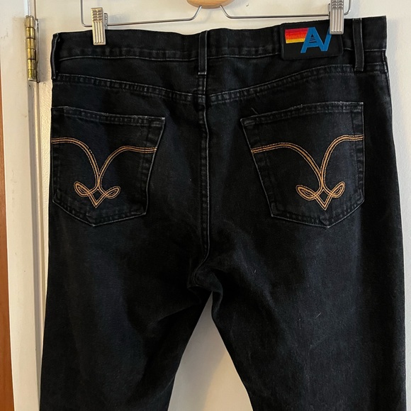 Aviator Nation Classic Straight Leg Denim Jean Vintage Black - Picture 3 of 6